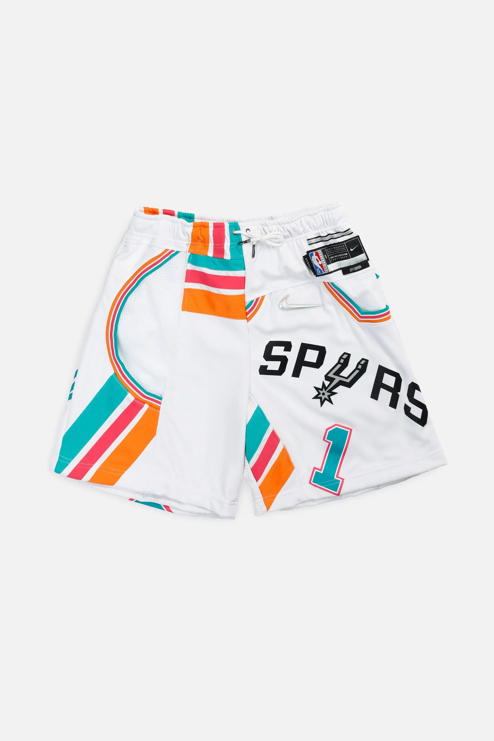 Unisex Rework San Antonio Spurs NBA Jersey Shorts - S Frankie