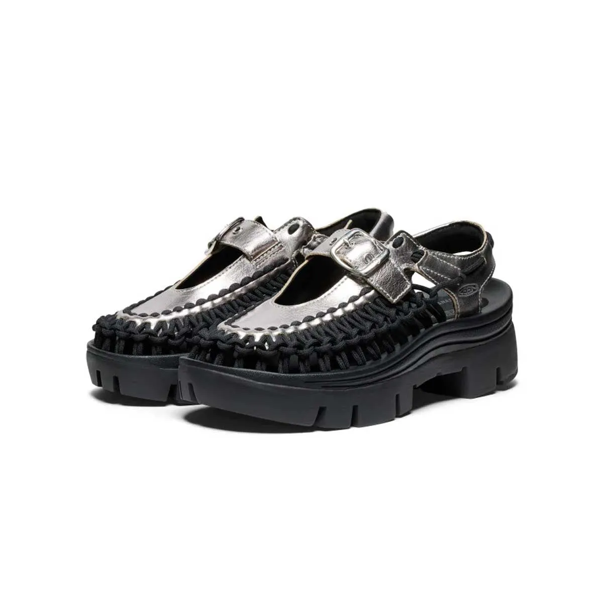 Wmns Platform Uneek Mary Jane 'Silver Black'