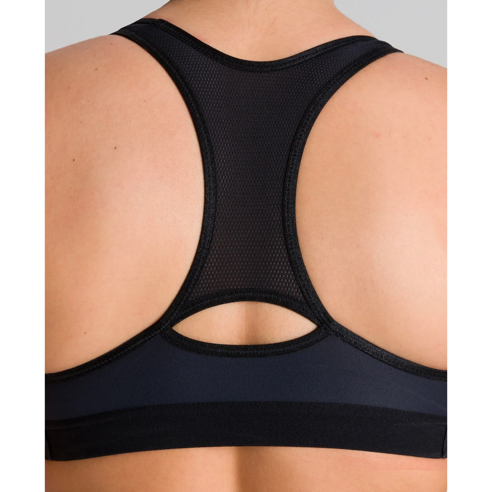 WOMEN'S ADJUSTABLE CROSS FRONT BRA TOP - BLACK