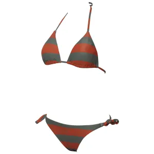 WOMEN'S ALLOVER TRIANGLE BIKINI - ARMY/MULTI