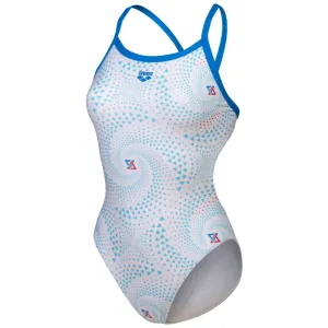 WOMEN'S ARENA SWIMSUIT FIREFLOW CHALLENGE BACK - BLUE RIVER/WHITE MULTI