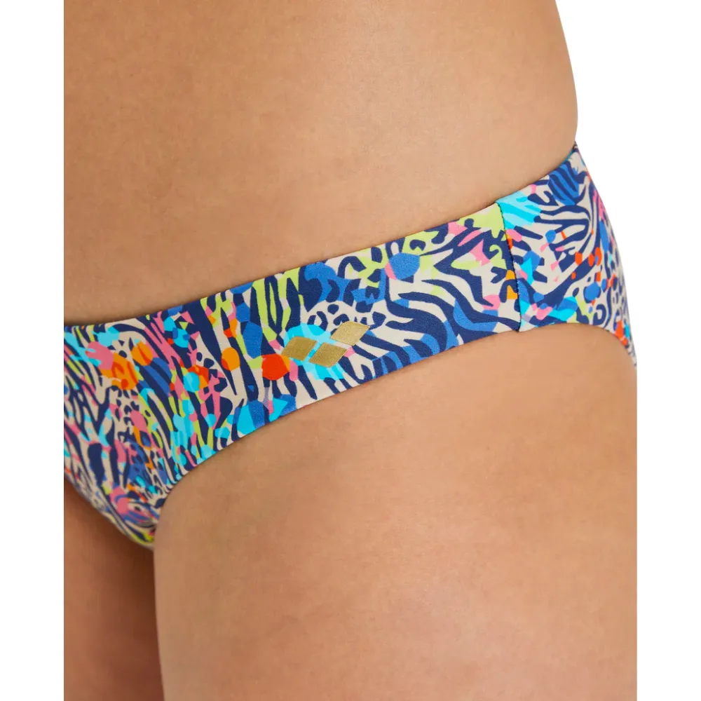 WOMEN'S BANDEAU BIKINI ALLOVER - MULTICOLOUR