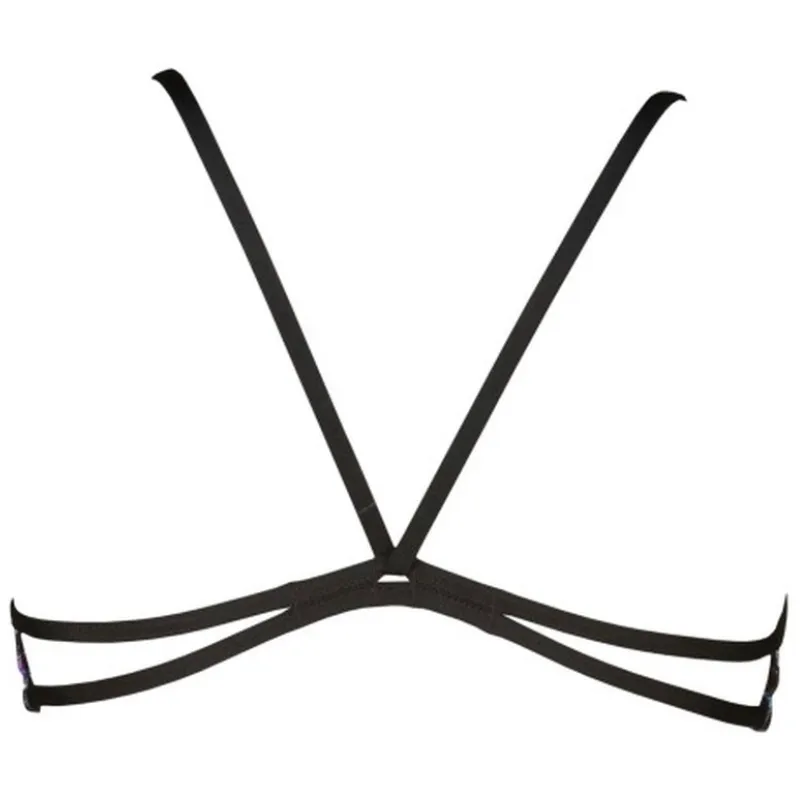 WOMEN'S BANDEAU PLAY BIKINI TOP - MULTI/BLACK