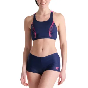 WOMEN'S BIKINI ENERGY BACK GRAPHIC - NAVY/FREAK ROSE