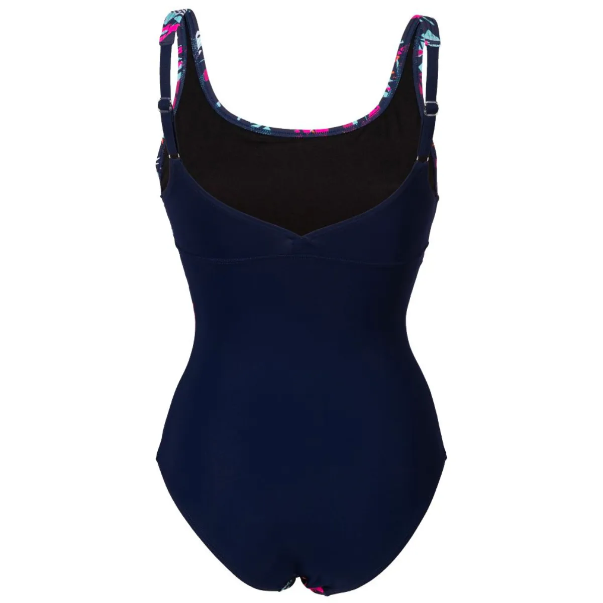 WOMEN'S BODYLIFT SWIMSUIT FRANCY WING BACK C-CUP - NAVY/FREAK ROSE MULTI