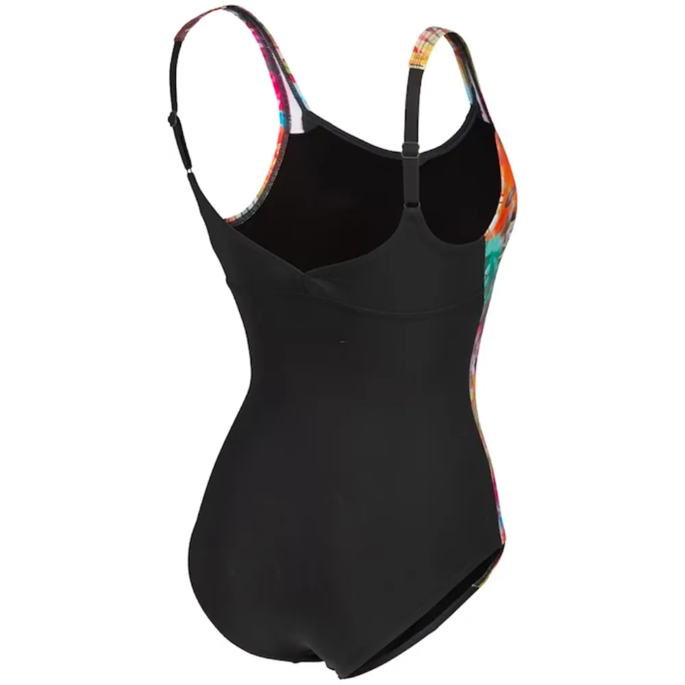 WOMEN'S BODYLIFT SWIMSUIT PAOLA WING BACK C CUP - NIGHT GREY/WHITE MULTI