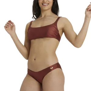 WOMEN'S BRALETTE BIKINI SOLID - BURNT