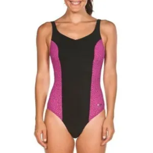 WOMEN'S CLIO SQUARED BACK ONE PIECE - BLACK