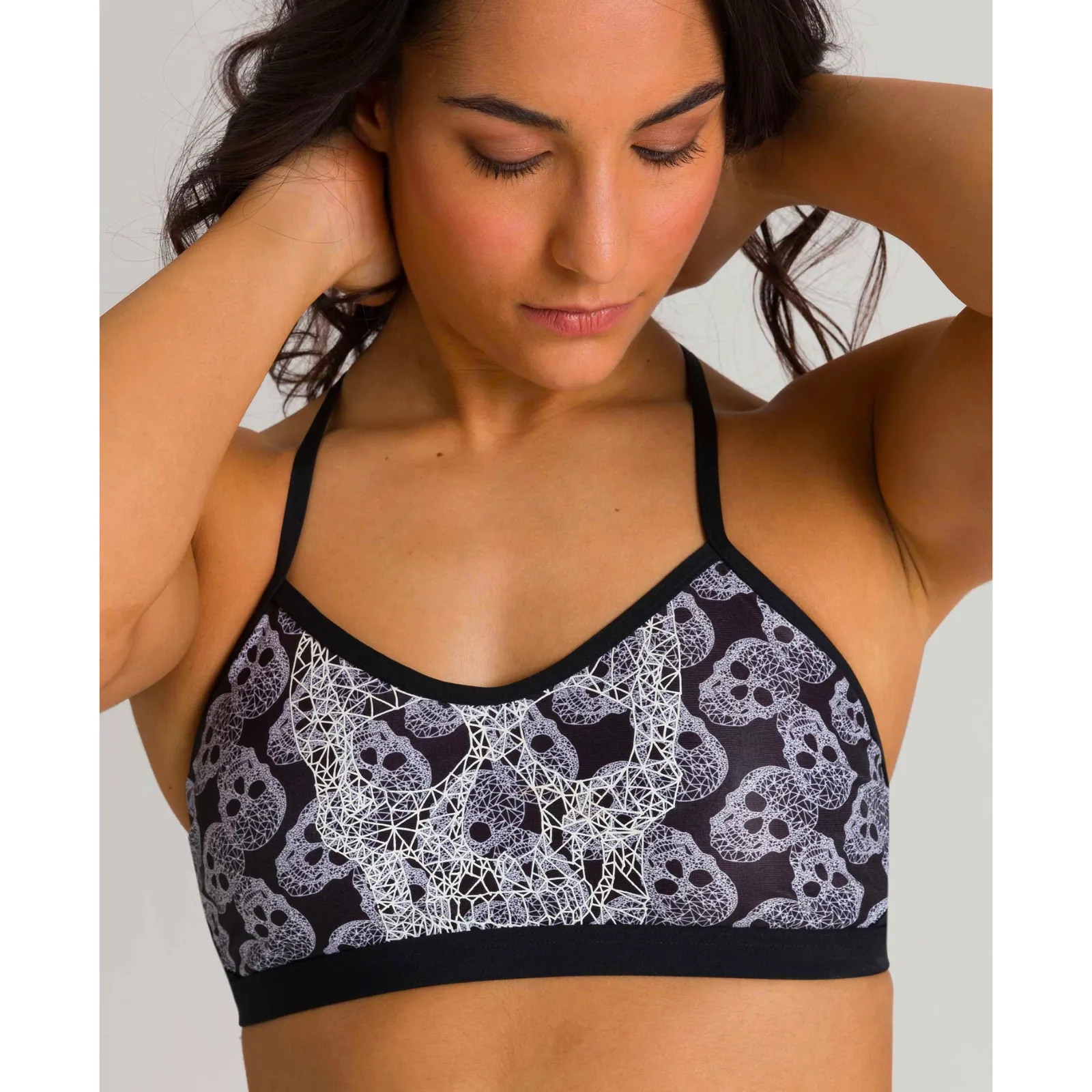 WOMEN'S CRAZY POP SKULLS BIKINI - BLACK/MULTI