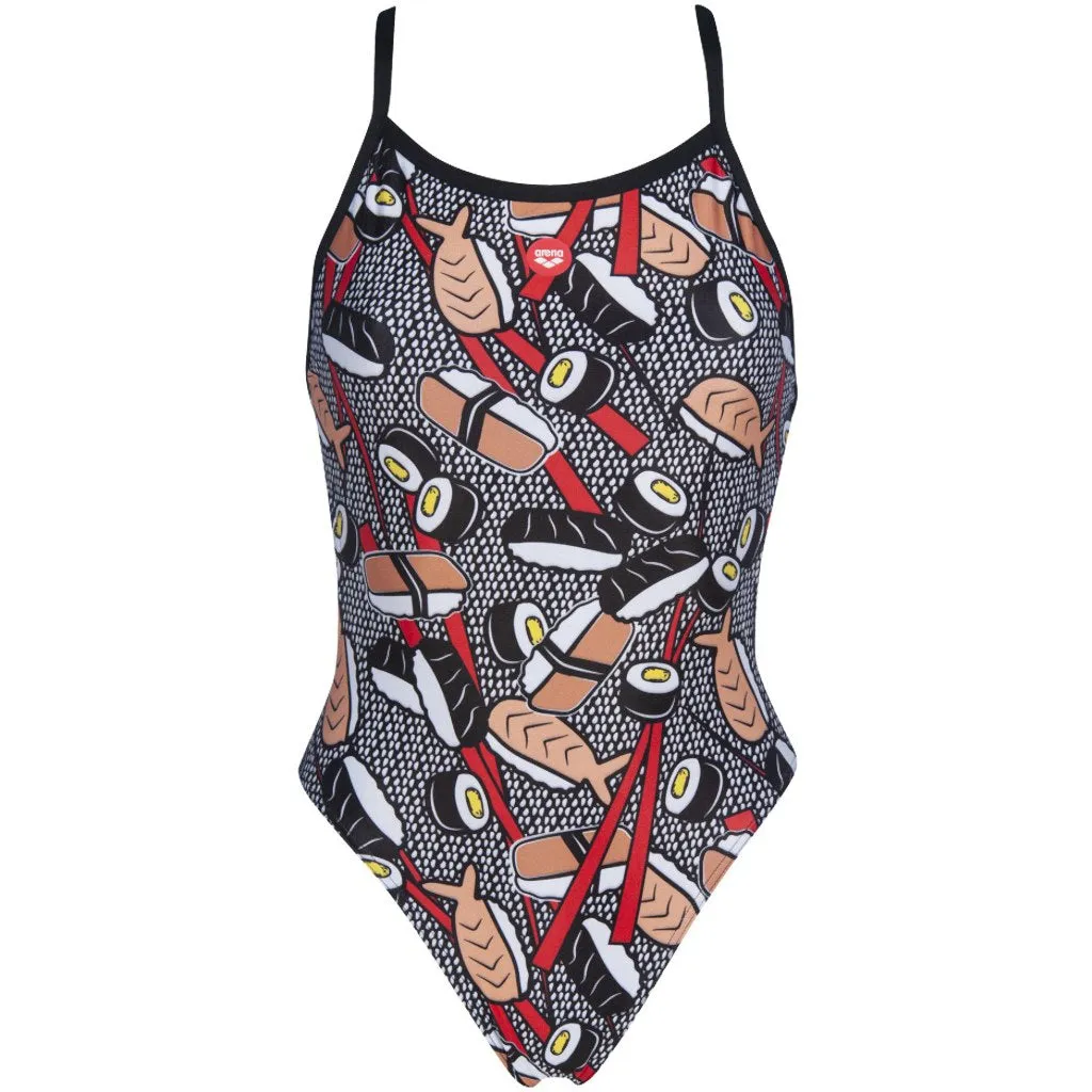 WOMEN'S CRAZY SUSHI X CRISS CROSS BACK ONE PIECE