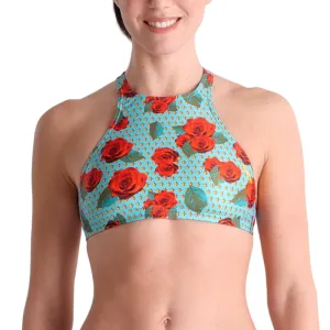 WOMEN'S CROP THINK BIKINI TOP - MARTINICA/MULTI
