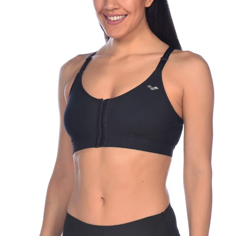 WOMEN'S FLORA SPORTS BRA - BLACK