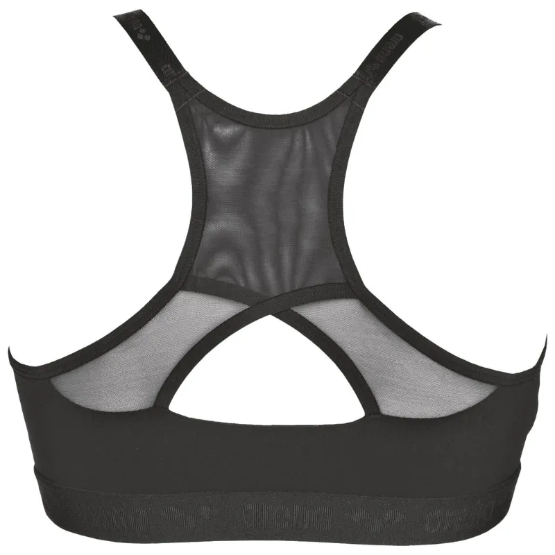 WOMEN'S FLORA SPORTS BRA - BLACK
