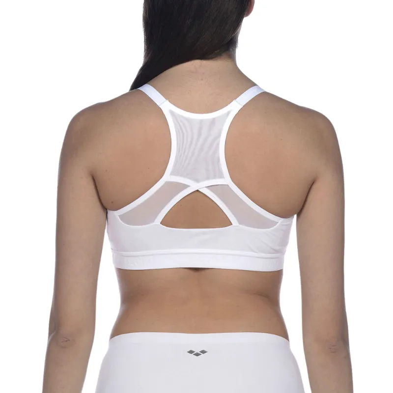 WOMEN'S FLORA SPORTS BRA - WHITE
