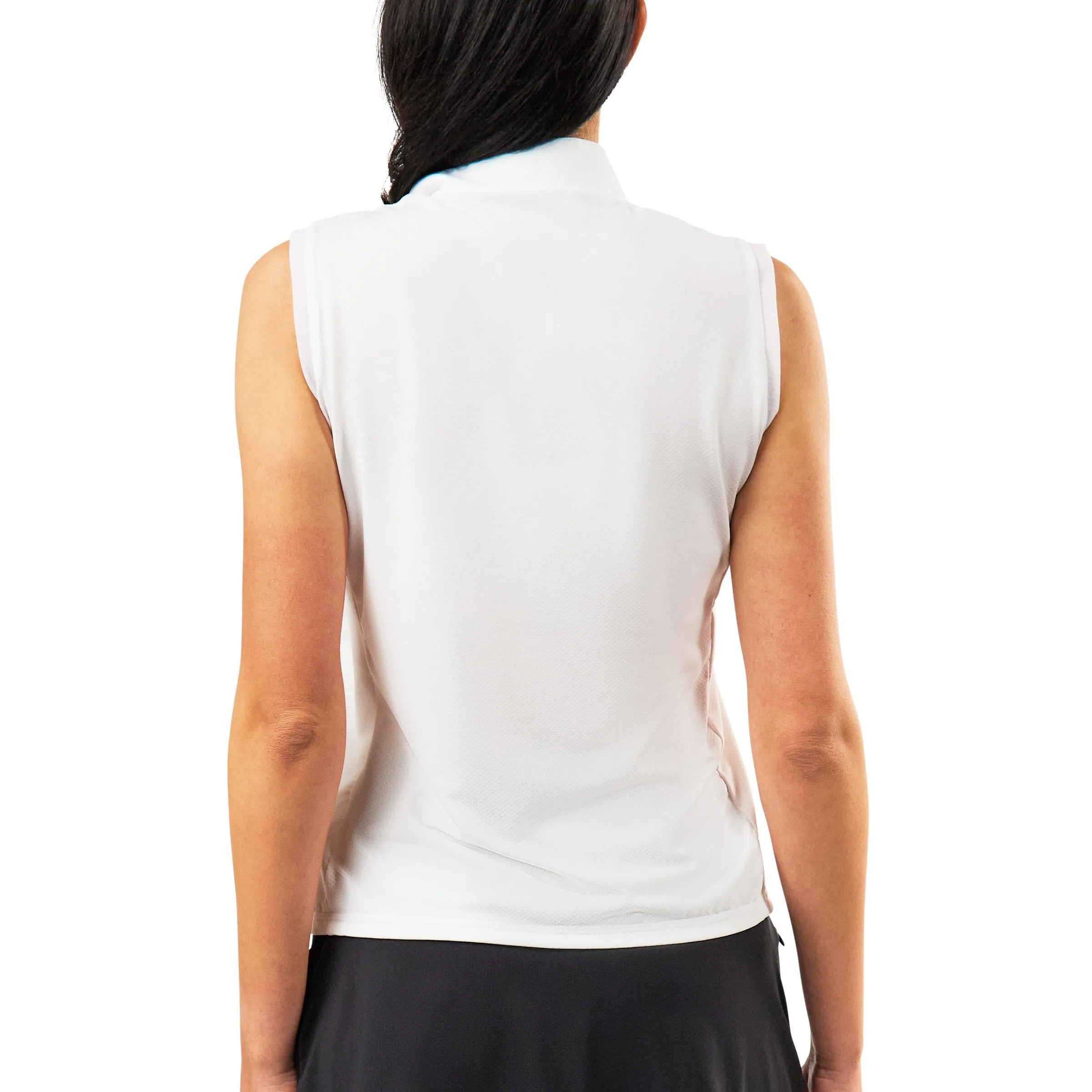 Women's Front Zip Mock Neck Sun Tank