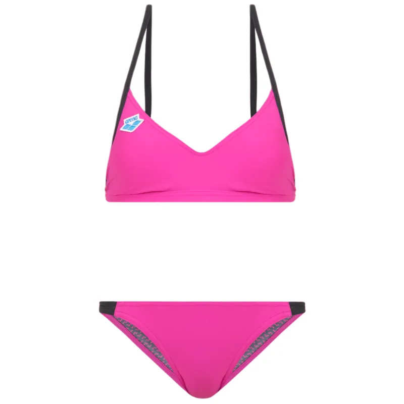 WOMEN'S ICONS TRIANGLE BIKINI - PINK FLAMBE