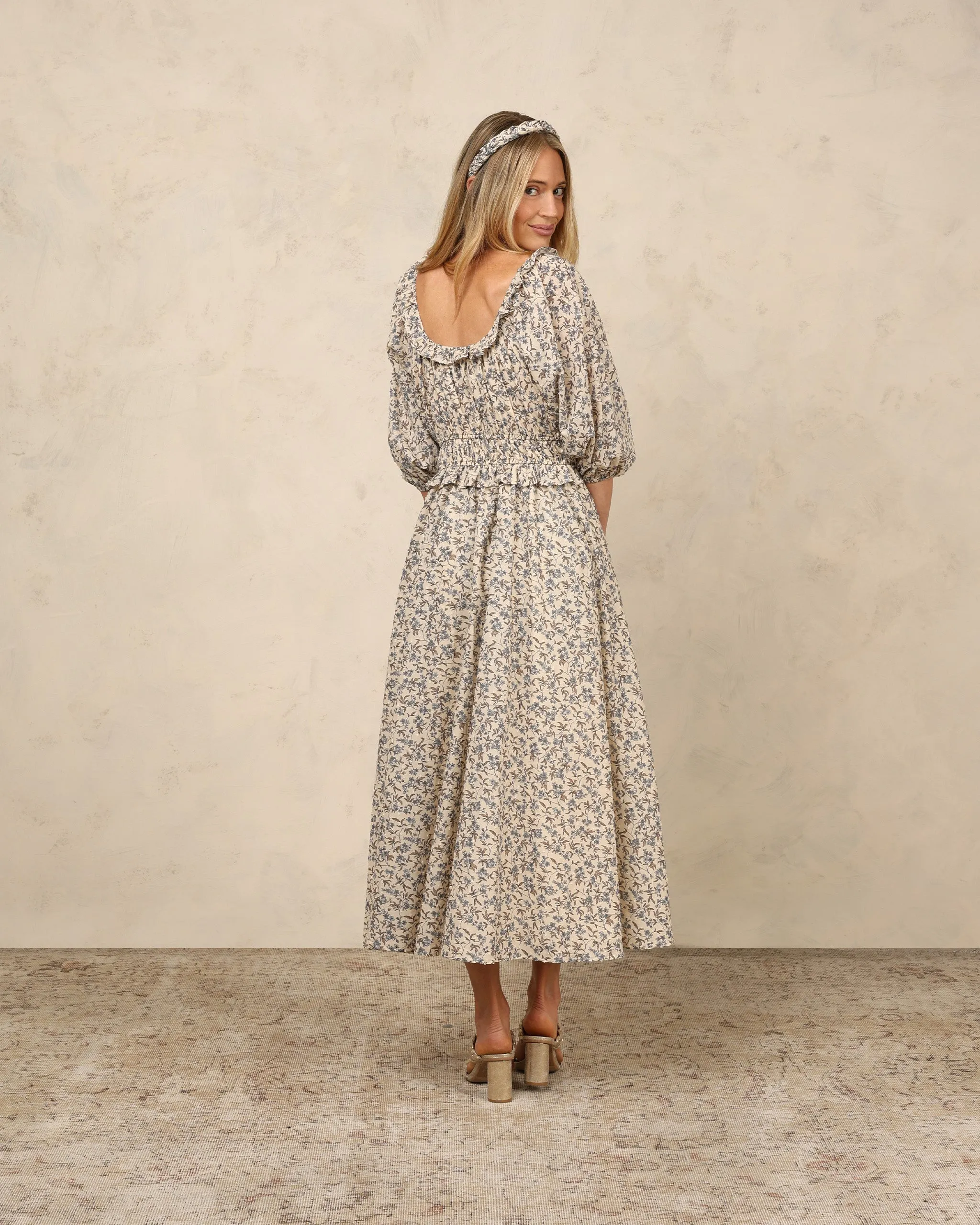 Women's Junie Dress | Vintage Blue Floral