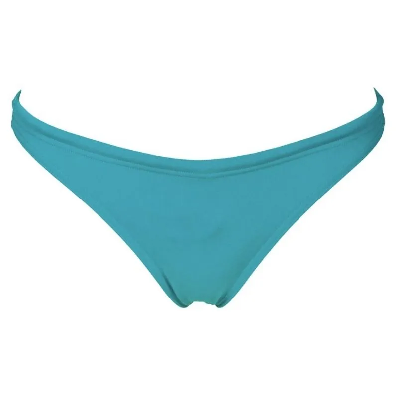 WOMEN'S REAL BRIEF BIKINI BOTTOM - PERSIAN GREEN/YELLOW STAR