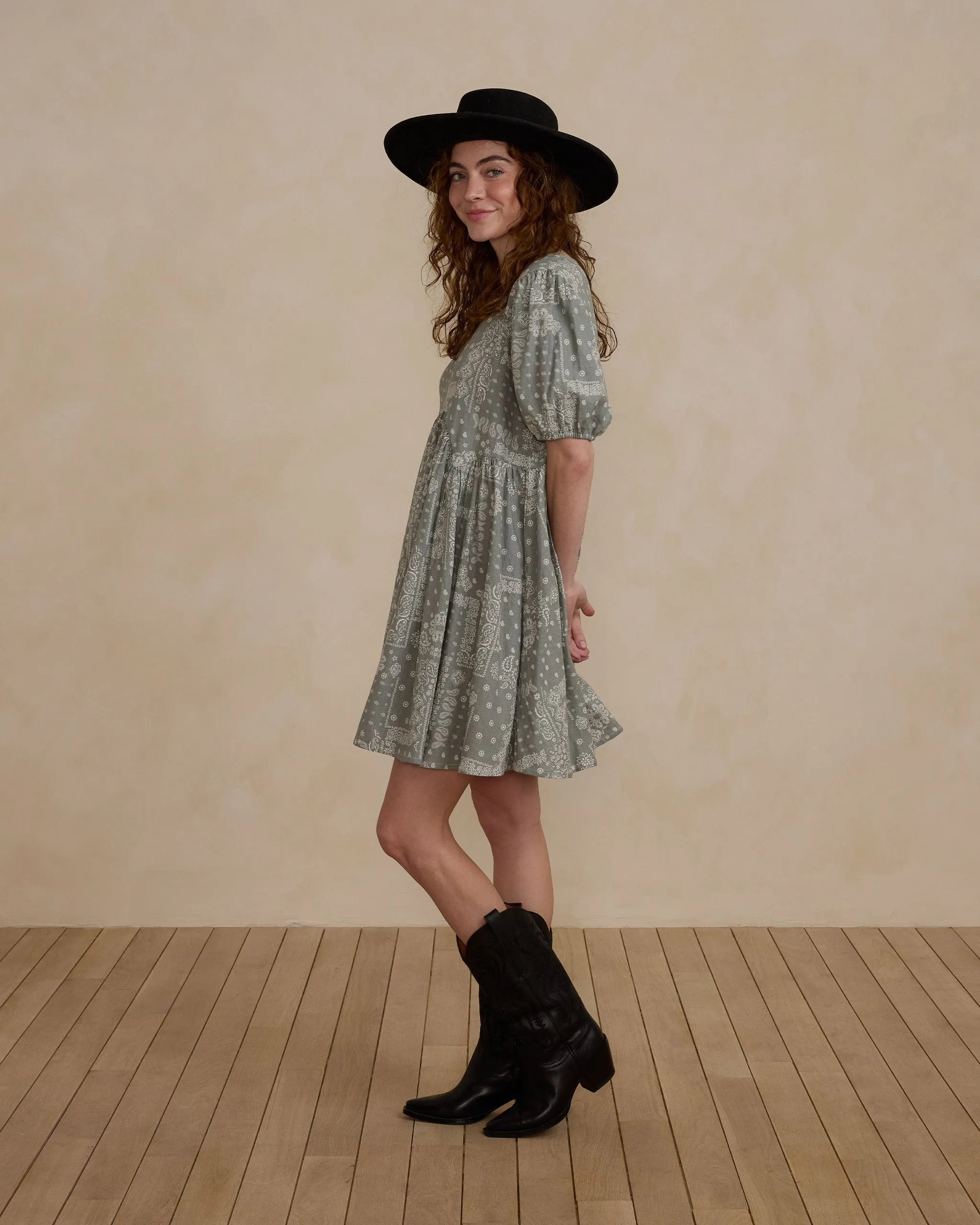 Women's Rose Dress | Laurel Bandana.