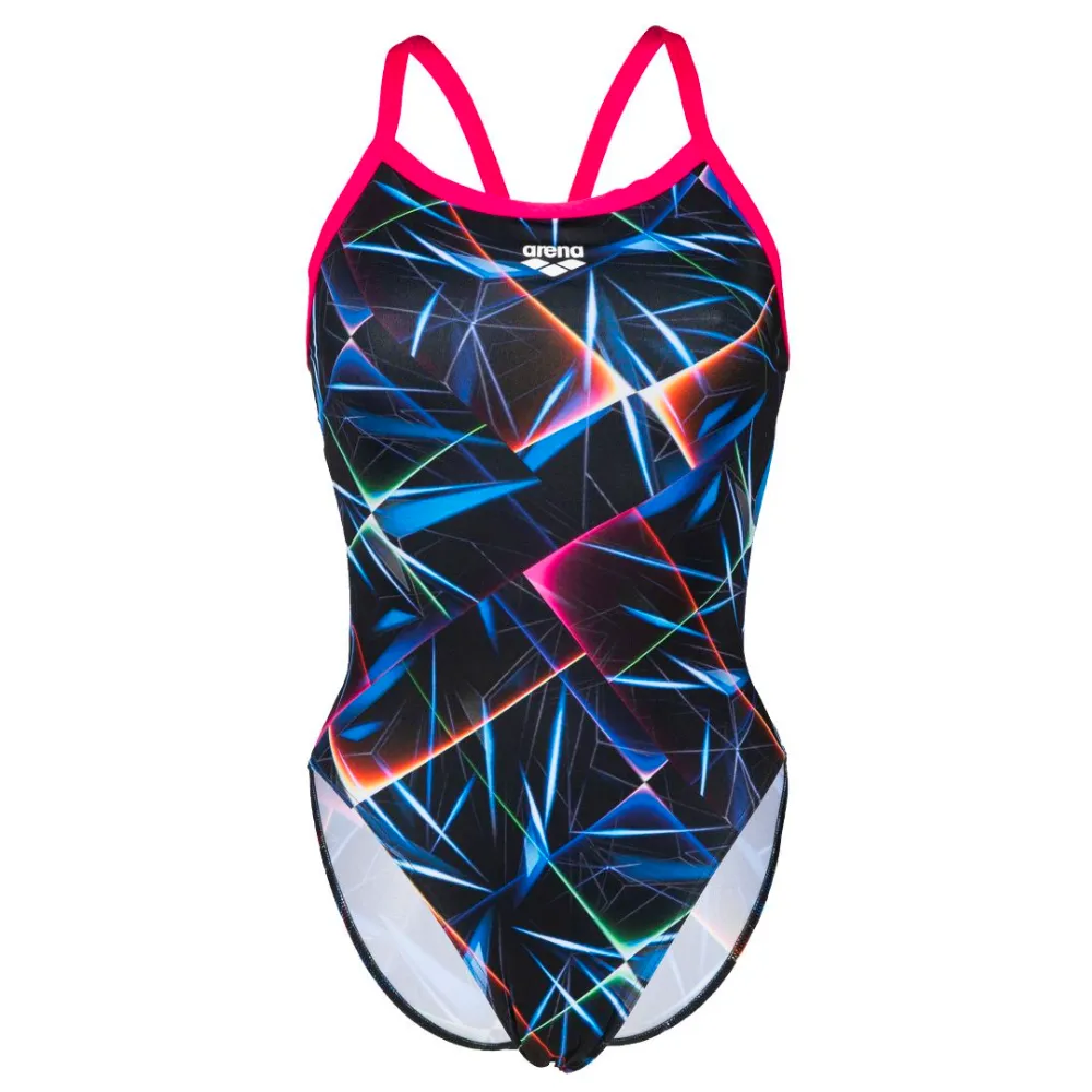 WOMEN'S SWIMSUIT LASER LIGHTS PRINT CHALLENGE BACK