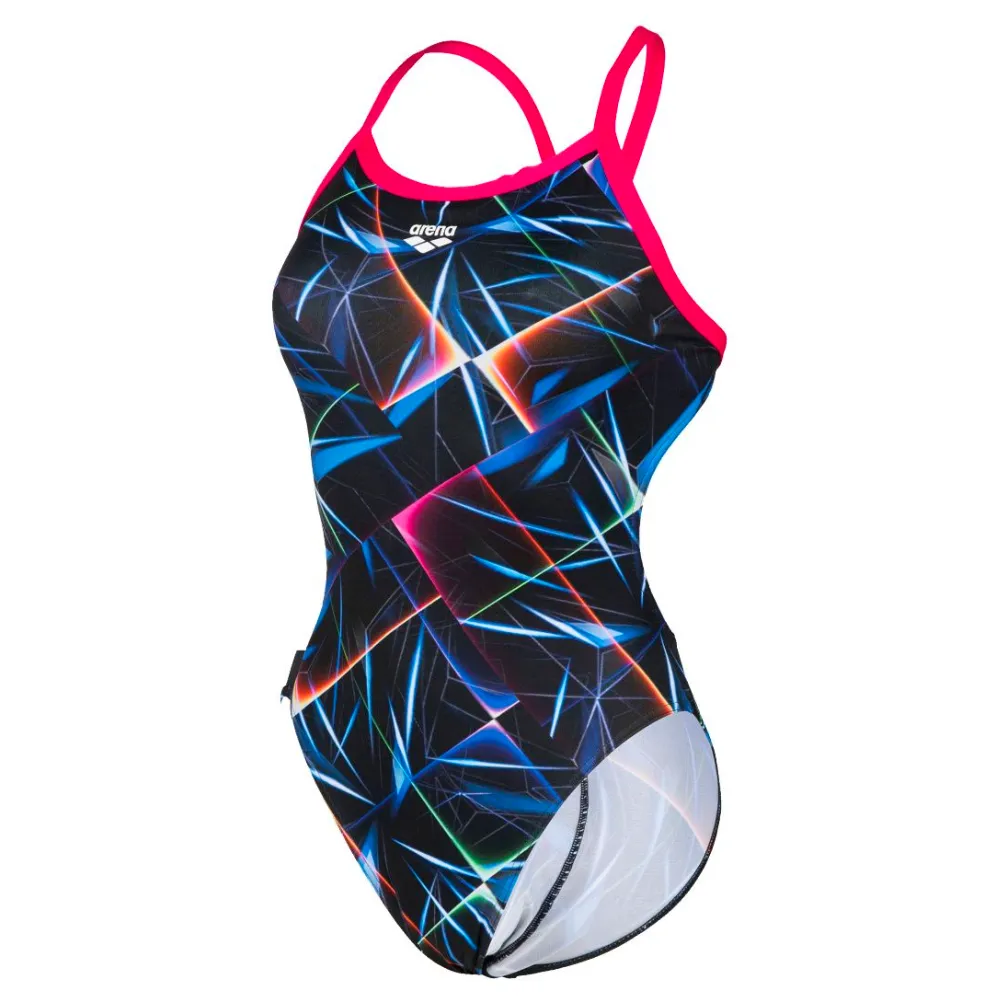 WOMEN'S SWIMSUIT LASER LIGHTS PRINT CHALLENGE BACK