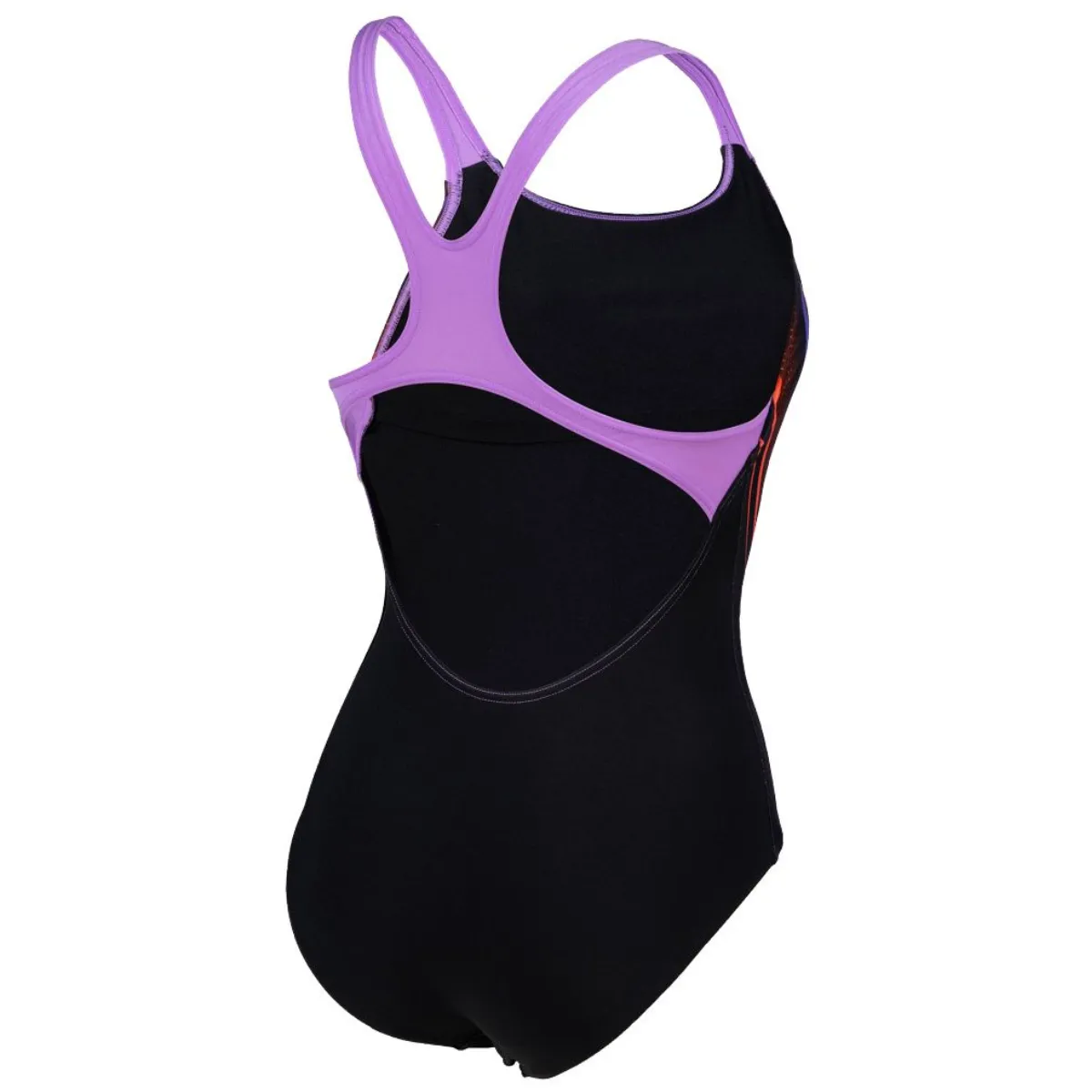 WOMEN'S SWIMSUIT SPIKES PRO BACK - BLACK/LAVANDA