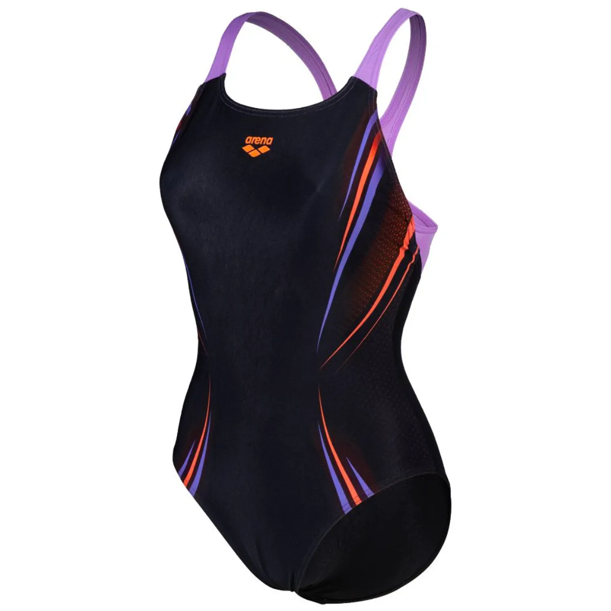 WOMEN'S SWIMSUIT SPIKES PRO BACK - BLACK/LAVANDA