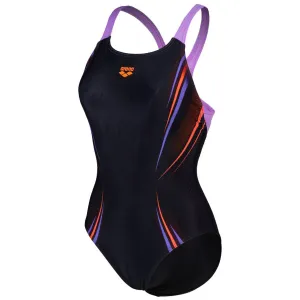 WOMEN'S SWIMSUIT SPIKES PRO BACK - BLACK/LAVANDA