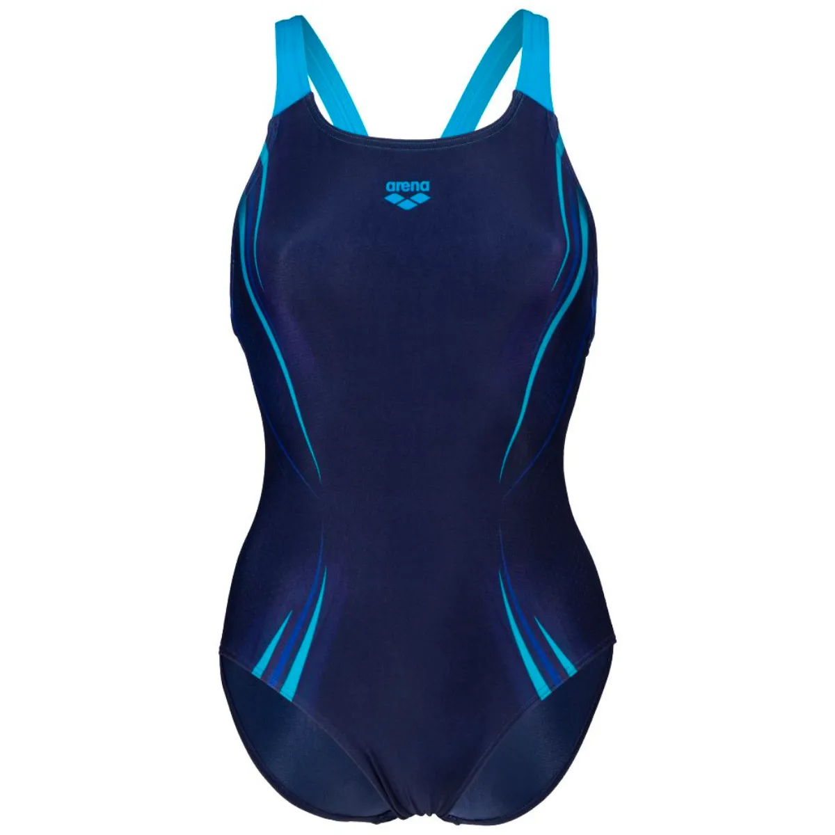 WOMEN'S SWIMSUIT SPIKES PRO BACK - NAVY/TURQUOISE