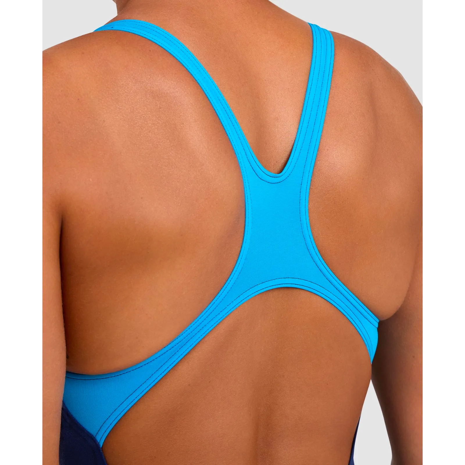 WOMEN'S SWIMSUIT SPIKES PRO BACK - NAVY/TURQUOISE