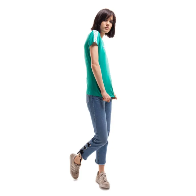 WOMEN'S T-SHIRT TEAM - EVERGREEN/WHITE/EVERGREEN