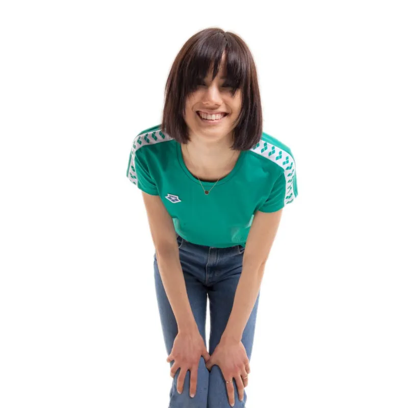 WOMEN'S T-SHIRT TEAM - EVERGREEN/WHITE/EVERGREEN