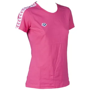 WOMEN'S T-SHIRT TEAM - PINK FLAMBE/WHITE/PINK FLAMBE