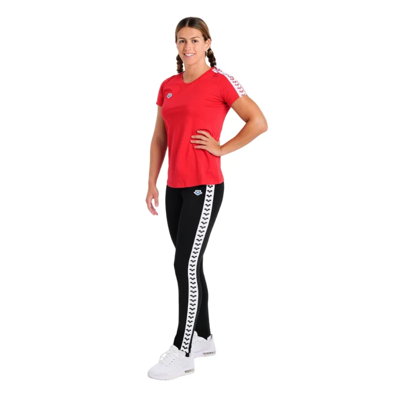 WOMEN'S T-SHIRT TEAM - RED/WHITE/RED