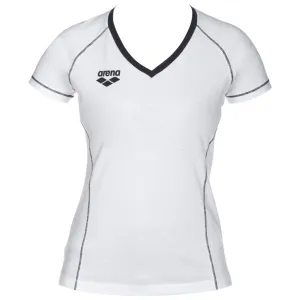 WOMEN'S TEAM LINE SHORT SLEEVE TEE - WHITE