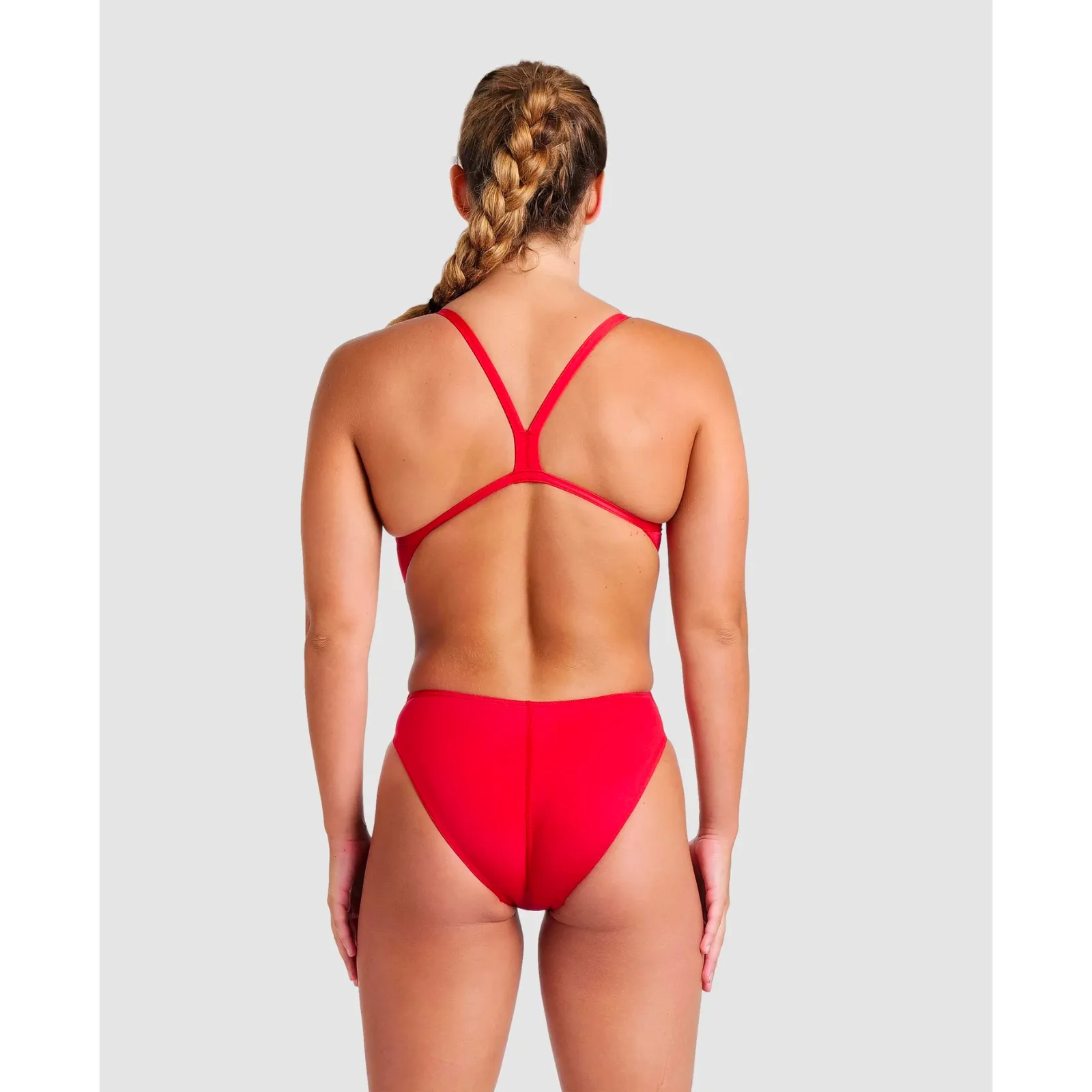 WOMEN'S TEAM SWIMSUIT CHALLENGE SOLID - RED
