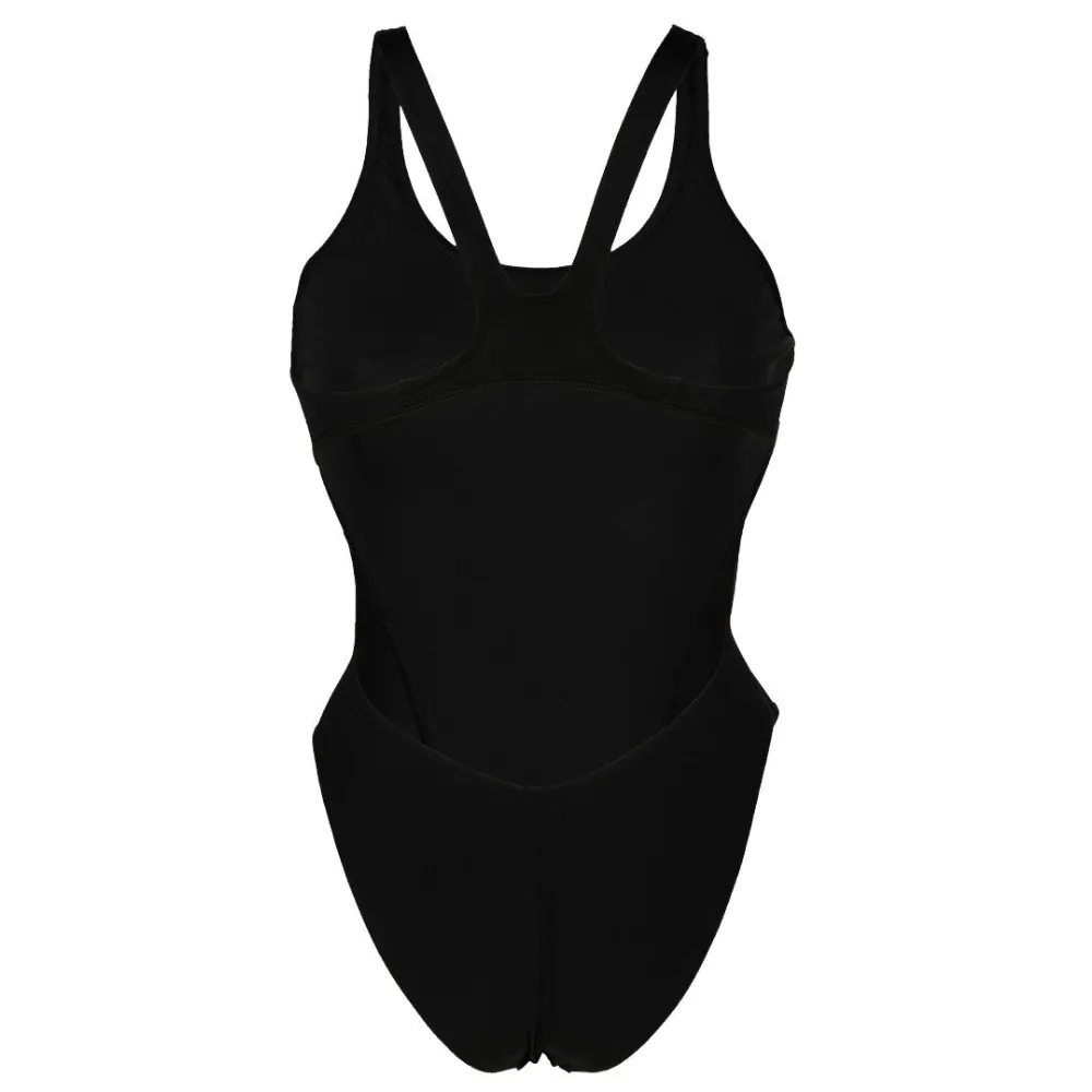 WOMEN'S TEAM SWIMSUIT SWIM TECH SOLID - BLACK