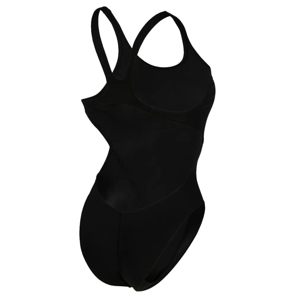 WOMEN'S TEAM SWIMSUIT SWIM TECH SOLID - BLACK