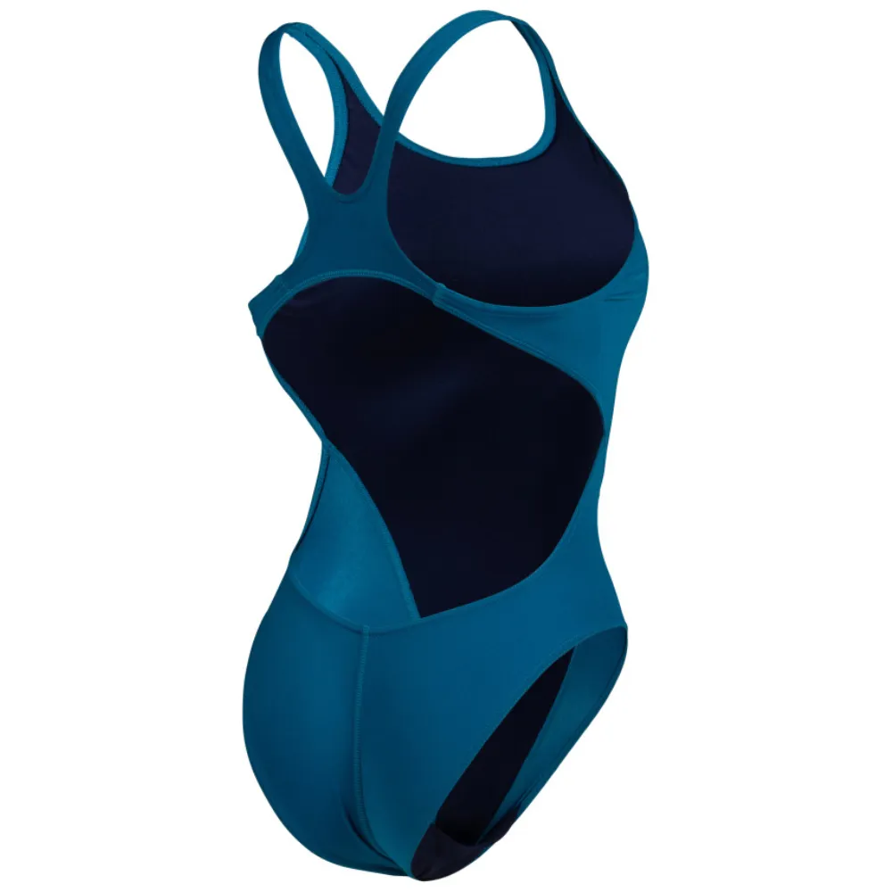 WOMEN'S TEAM SWIMSUIT SWIM TECH SOLID - BLUE COSMO
