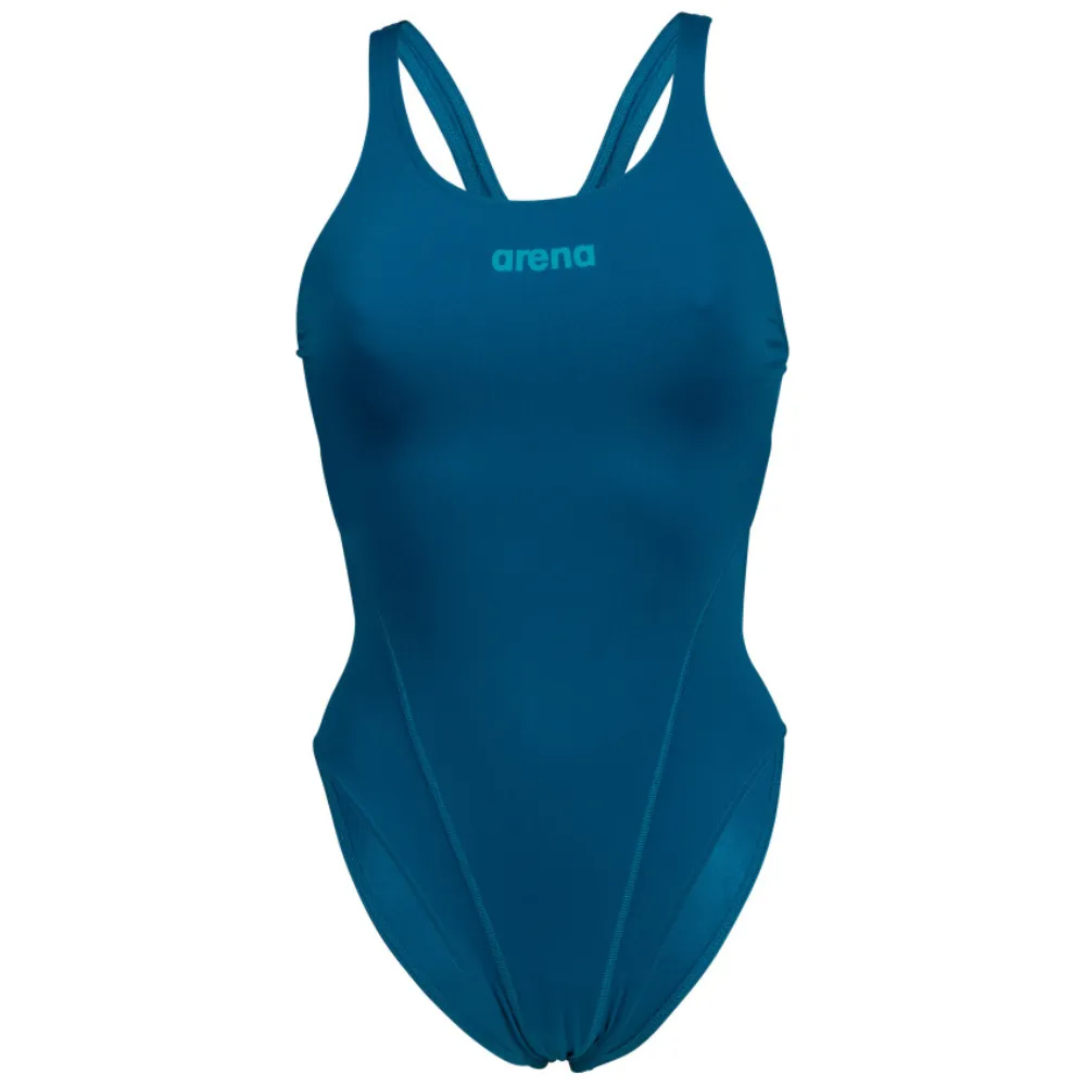 WOMEN'S TEAM SWIMSUIT SWIM TECH SOLID - BLUE COSMO