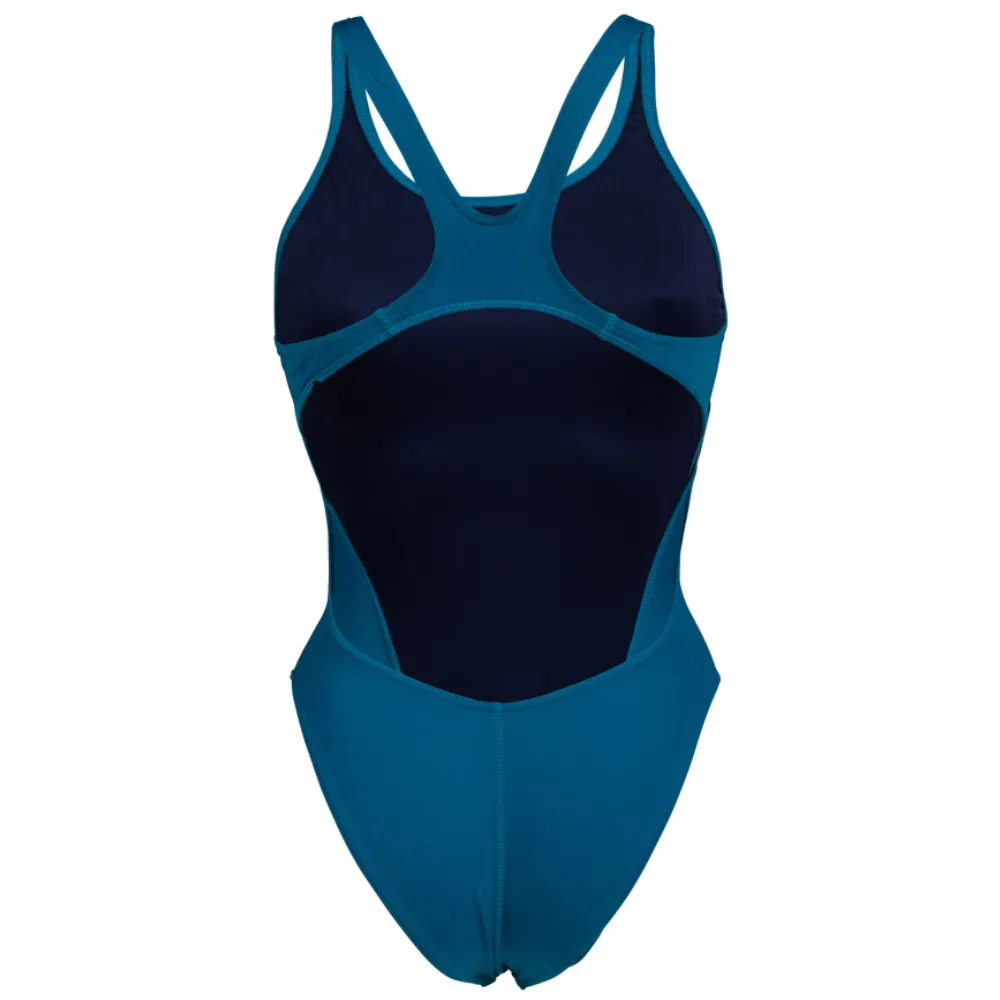 WOMEN'S TEAM SWIMSUIT SWIM TECH SOLID - BLUE COSMO