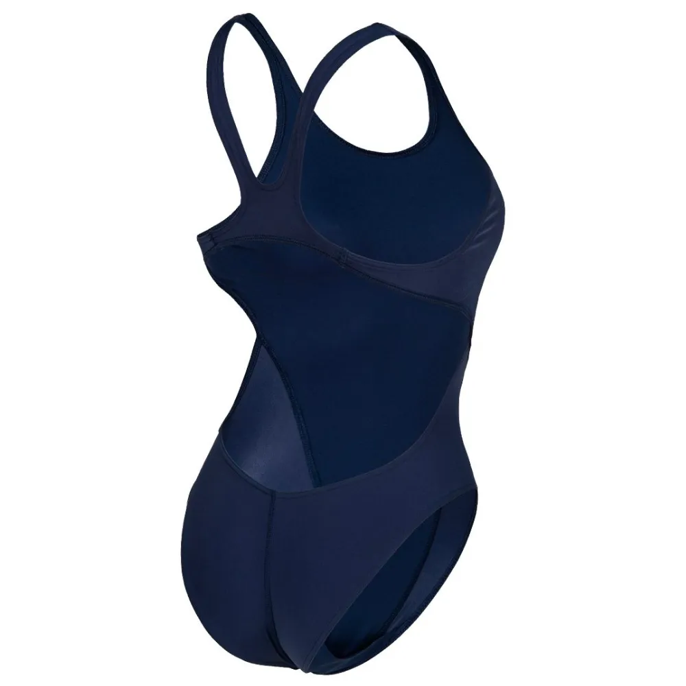 WOMEN'S TEAM SWIMSUIT SWIM TECH SOLID - NAVY