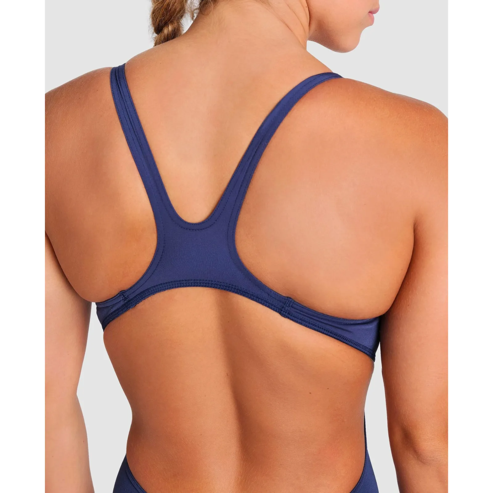 WOMEN'S TEAM SWIMSUIT SWIM TECH SOLID - NAVY