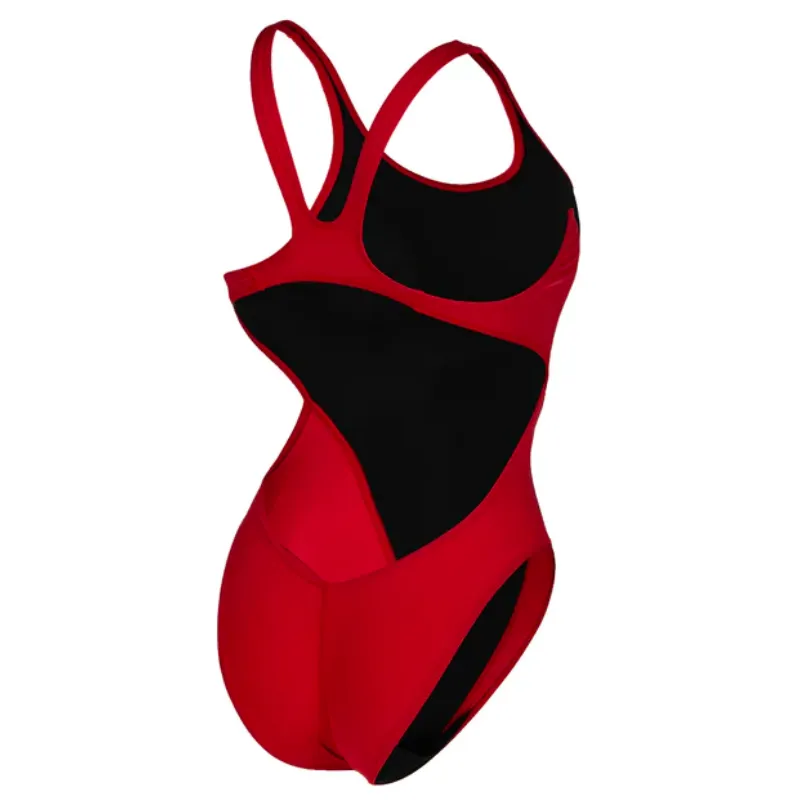 WOMEN'S TEAM SWIMSUIT SWIM TECH SOLID - RED