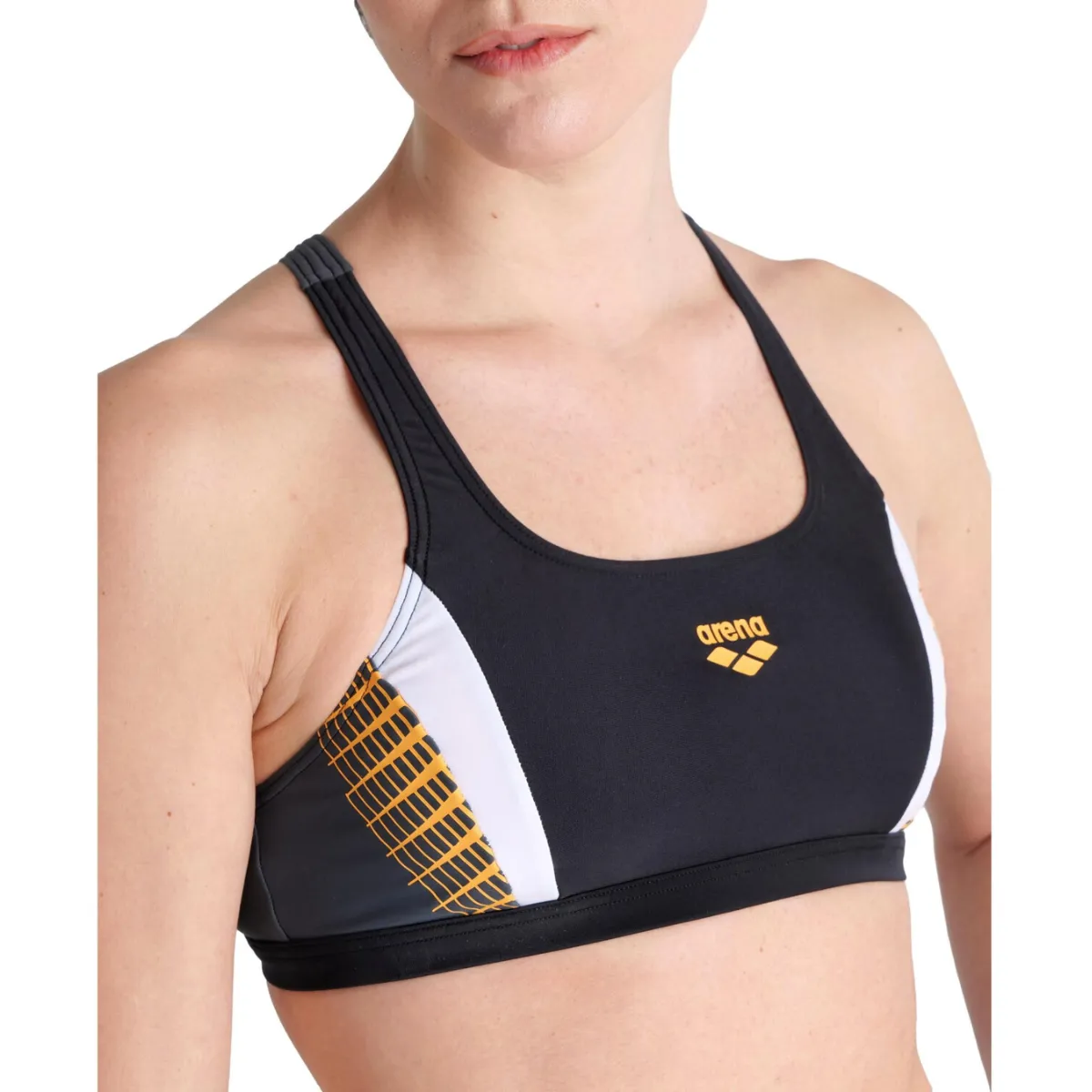 WOMEN'S THREEFOLD PRINT BIKINI - BLACK/ASPHALT/WHITE