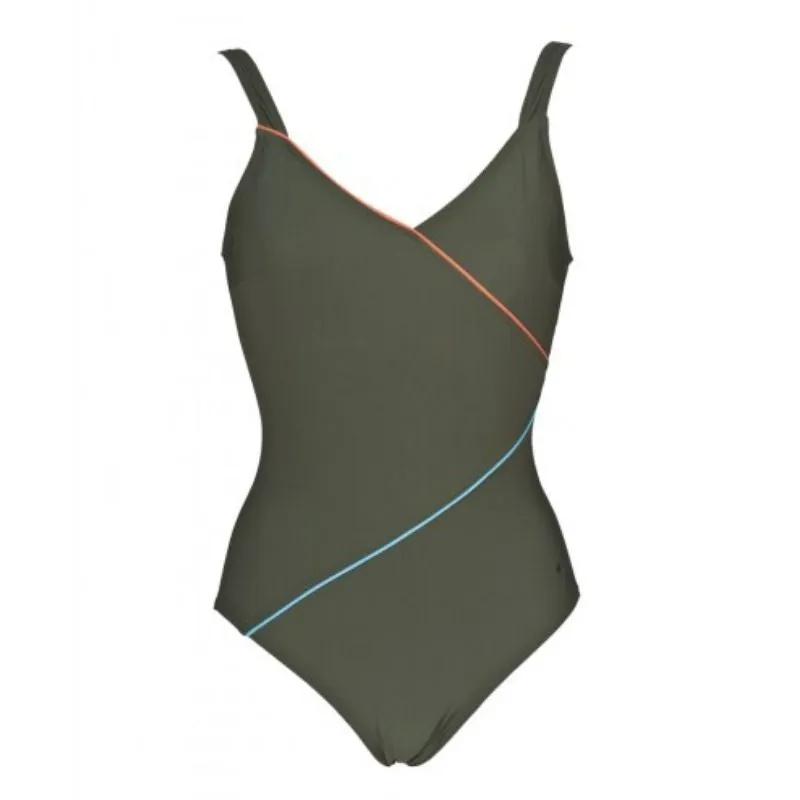 WOMEN'S TIFFANY U BACK ONE PIECE - OLIVE GREEN