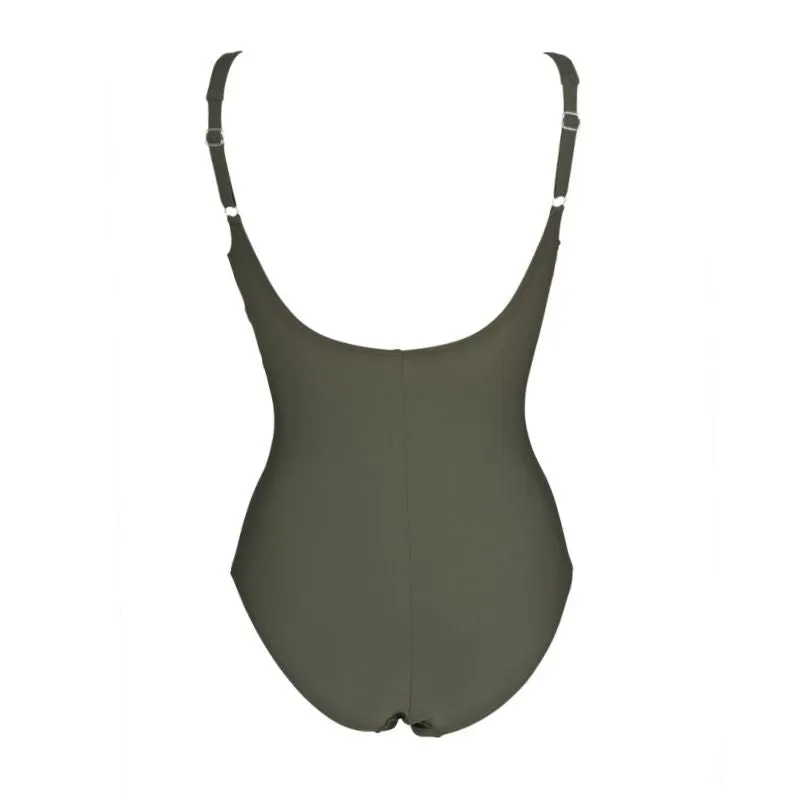 WOMEN'S TIFFANY U BACK ONE PIECE - OLIVE GREEN