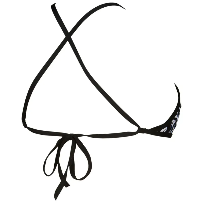 WOMEN'S TRIANGLE FEEL BIKINI TOP - BLACK/WHITE