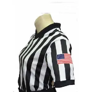 Women's V-Neck with USA Flag on Left Sleeve