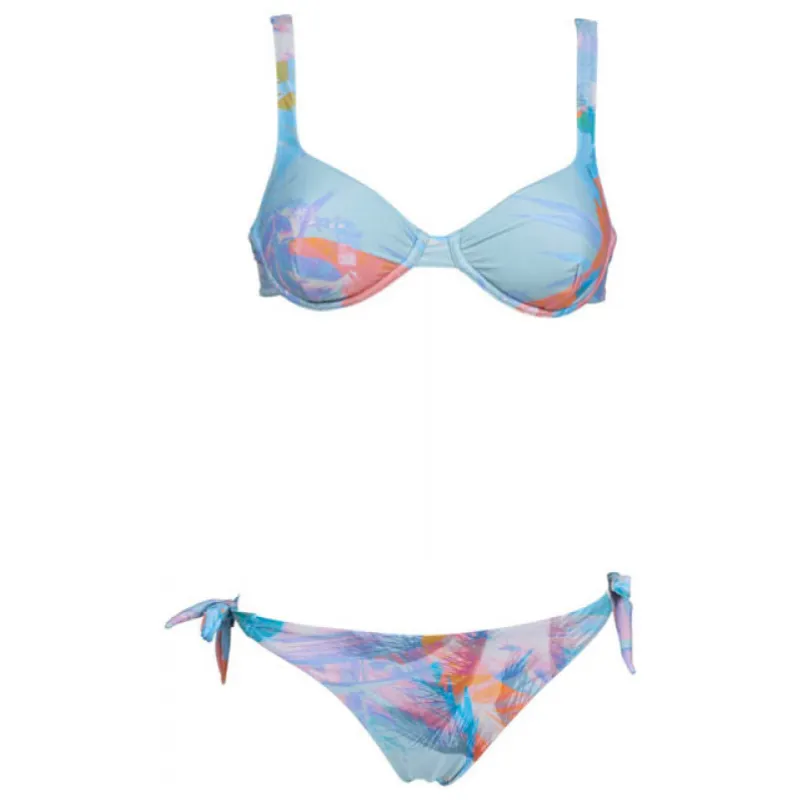WOMEN'S WIRE BIKINI ALLOVER - ASPHALT/MULTI